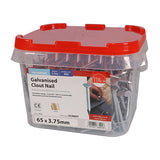 This is an image of Timco - Clout Nails - Galvanised 65 x 3.75mm (2.5 Kg TIMtub) GCN65T