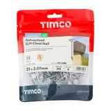This is an image of Timco - Extra Large Head Clout Nails - Galvanised 25 x 3.00mm (0.5 Kg TIMbag) GEC25MB