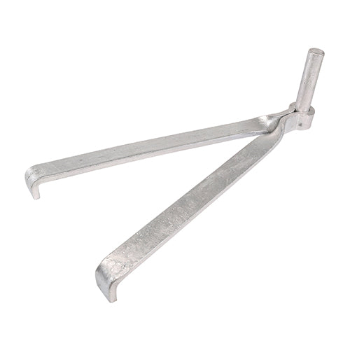 This is an image of Timco - Gate Hooks To Build - Double Brick - Hot Dipped Galvanised 16mm (1 Pairs Plain Bag) GHBDB16G