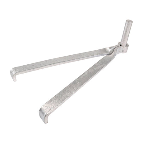 This is an image of Timco - Gate Hooks To Build - Double Brick - Hot Dipped Galvanised 16mm (1 Pairs Plain Bag) GHBDB16G