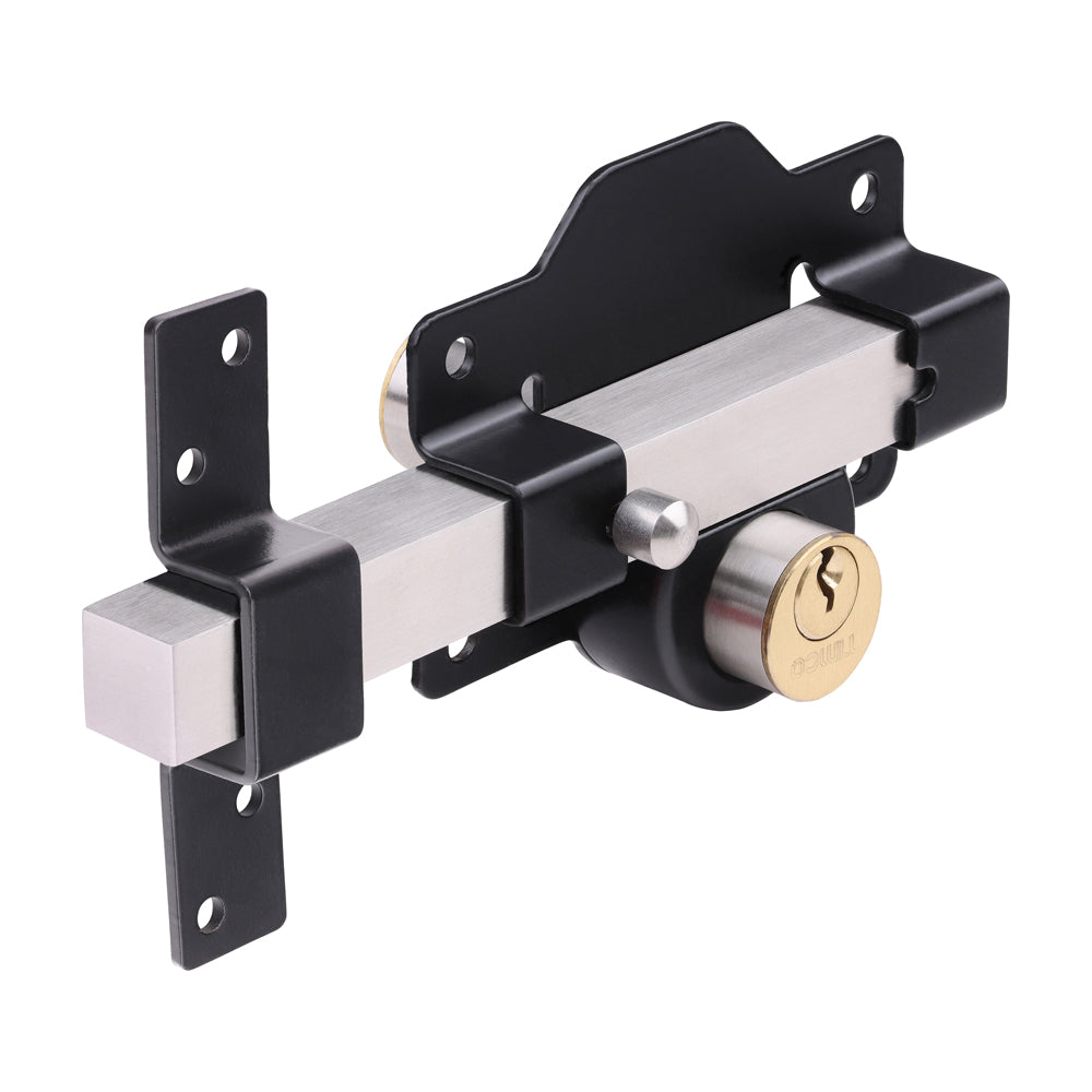 This is an image of Timco - Throw Locks - Double - Black 50mm (1 Each Box) GLD50
