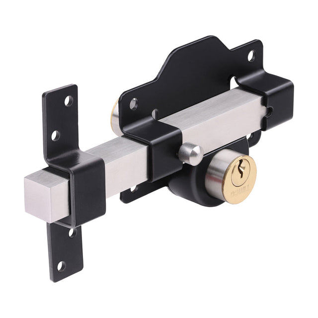 This is an image of Timco - Throw Locks - Double - Black 50mm (1 Each Box) GLD50