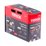 This is an image of Timco - Throw Locks - Single - Black 50mm (1 Each Box) GLS50