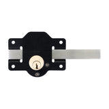 This is an image of Timco - Throw Locks - Single - Black 50mm (1 Each Box) GLS50
