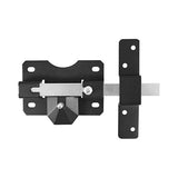 This is an image of Timco - Throw Locks - Single - Black 70mm (1 Each Box) GLS70