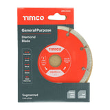 This is an image of Timco - Premium Diamond Blade Segmented 125 x 22.2 (1 Each Box) GPE125222