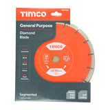 This is an image of Timco - General Purpose Diamond Blade - Segmented 230 x 22.2 (1 Each Box) GPE230222
