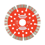 This is an image of Timco - Trade Diamond Blade - Segmented 115 x 22.2 (1 Each Box) GPL115222