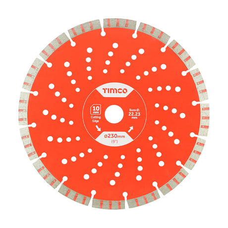 This is an image of Timco - Trade Diamond Blade - Segmented 230 x 22.2 (1 Each Box) GPL230222