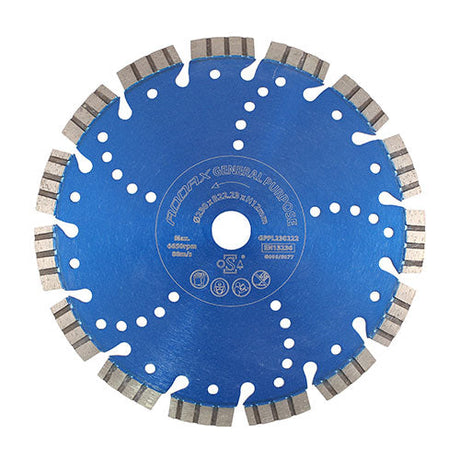 This is an image of Timco - Premium Diamond Blade - Turbo Segmented 115 x 22.2 (1 Each Box) GPPL115222
