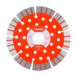 This is an image of Timco - Premium Diamond Blade - Turbo Segmented 125 x 22.2 (1 Each Box) GPPL125222