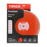 This is an image of Timco - Premium Diamond Blade - Turbo Segmented 350 x 20.0 (1 Each Box) GPPL35020