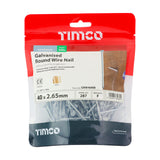 This is an image of Timco - Round Wire Nails - Galvanised 40 x 2.65mm (0.5 Kg TIMbag) GRW40MB
