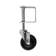 This is an image of Timco - Spring Loaded Field Gate Wheel - Light Duty - Zinc 270mm (1 Each Plain Bag) GW10ZB
