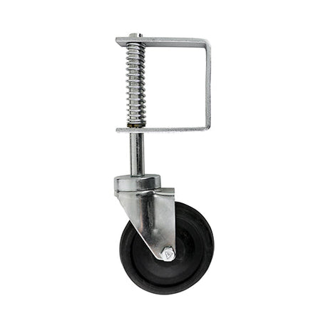 This is an image of Timco - Spring Loaded Field Gate Wheel - Light Duty - Zinc 270mm (1 Each Plain Bag) GW10ZB