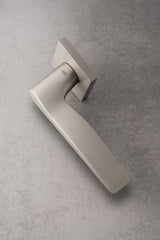 Valli Otello Lever on Square Rosette - Satin Nickel PVD