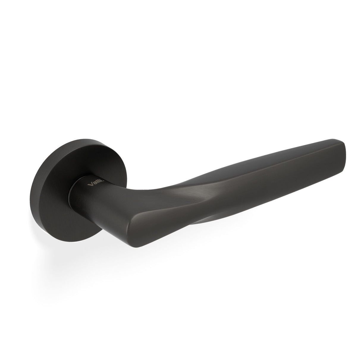 Valli SOM New York Lever on Round Rosette - Dark Bronze PVD