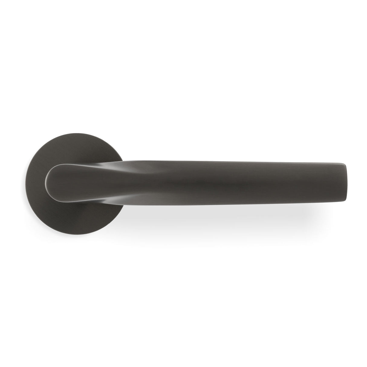 Valli SOM New York Lever on Round Rosette - Dark Bronze PVD