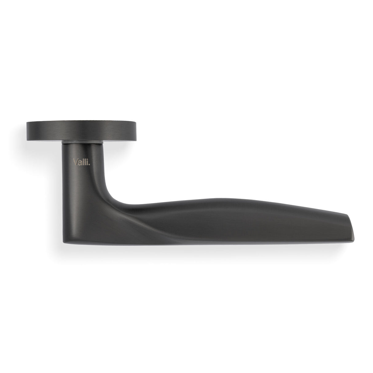 Valli SOM New York Lever on Round Rosette - Dark Bronze PVD