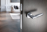 Valli SOM New York Lever on Round Rosette - Polished Chrome PVD