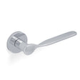 High quality image of Valli Perkins & Will Lever on Round Rosette - Polished Chrome PVD| Sku. H383PCPVD |Trade Door Handles.