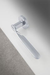Valli Perkins & Will Lever on Round Rosette - Polished Chrome PVD