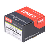 This is an image of Timco - Metal Construction Heavy Section Screws - Hex - Self-Drilling - Exterior - Silver Organic 5.5 x 38mm - (100 PCS Box) H38B