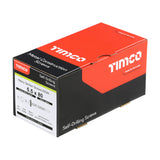 This is an image of Timco - Metal Construction Heavy Section Screws - Hex - EPDM Washer - Self-Drilling - Exterior - Silver Organic 5.5 x 80mm - (100 PCS Box) H80W16B
