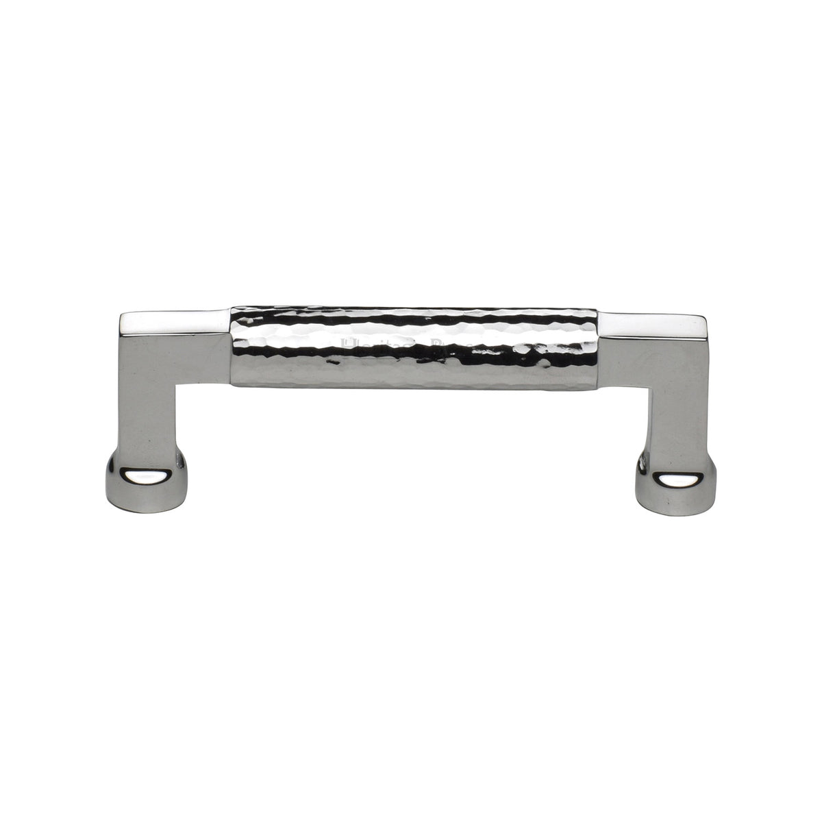 Heritage Brass Hammered Cabinet Pull 101mm Polished Chrome Finish