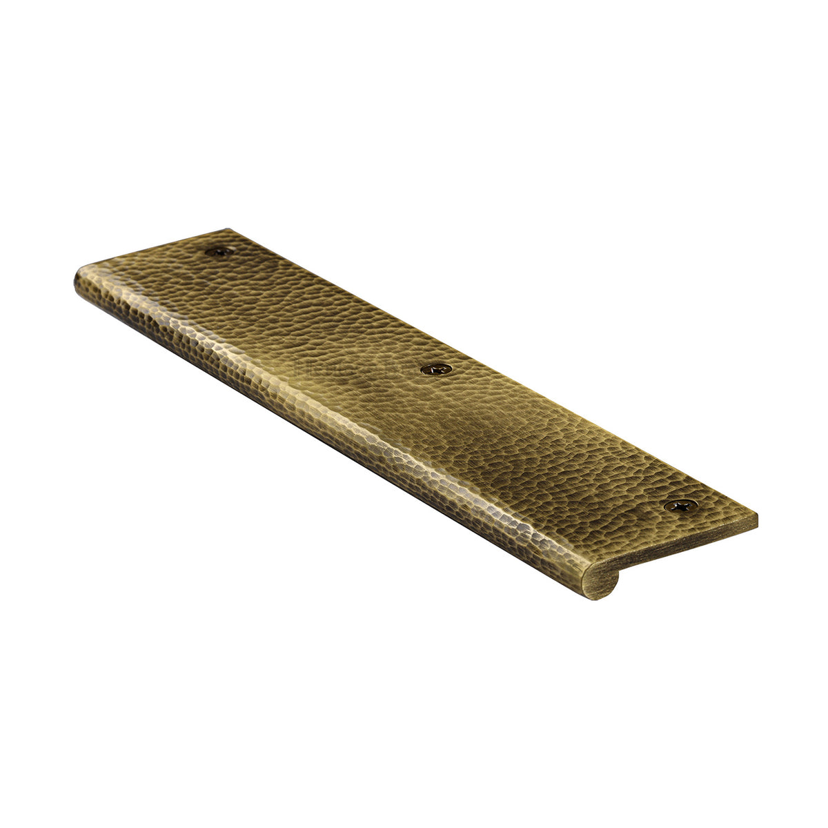 Heritage Brass Hammered EP Edge Pull Cabinet Handle 200mm Antique Brass Finish