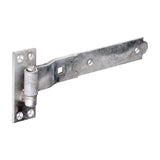 This is an image of Timco - Pair of Cranked Band & Hook On Plates - Hot Dipped Galvanised 250mm (1 Pairs Plain Bag) HBC250G
