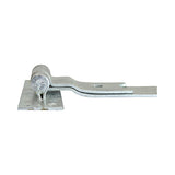 This is an image of Timco - Pair of Cranked Band & Hook On Plates - Hot Dipped Galvanised 400mm (1 Pairs Plain Bag) HBC400G