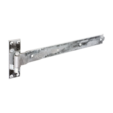 This is an image of Timco - Pair of Cranked Band & Hook On Plates - Hot Dipped Galvanised 500mm (1 Pairs Plain Bag) HBC500G