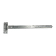 This is an image of Timco - Pair of Cranked Band & Hook On Plates - Hot Dipped Galvanised 900mm (1 Pairs Plain Bag) HBC900G