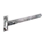 This is an image of Timco - Pair of Straight Band & Hook On Plates - Hot Dipped Galvanised 500mm (1 Pairs Plain Bag) HBS500G