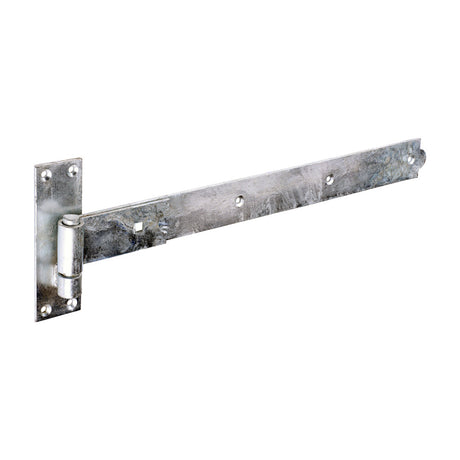 This is an image of Timco - Pair of Straight Band & Hook On Plates - Hot Dipped Galvanised 500mm (1 Pairs Plain Bag) HBS500G