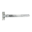 This is an image of Timco - Pair of Straight Band & Hook On Plates - Hot Dipped Galvanised 600mm (1 Pairs Plain Bag) HBS600G