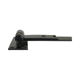 This is an image of Timco - Pair of Straight Band & Hook On Plates - Black 750mm (1 Pairs Plain Bag) HBS750B