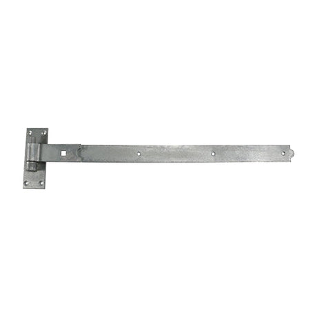 This is an image of Timco - Pair of Straight Band & Hook On Plates - Hot Dipped Galvanised 900mm (1 Pairs Plain Bag) HBS900G