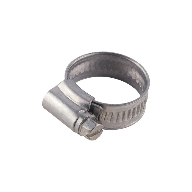This is an image of Timco - Hose Clips - Stainless Steel 18 - 25mm - (10 PCS Bag) HC1825SS