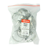 This is an image of Timco - Hose Clips - Zinc 30 - 40mm - (10 PCS Bag) HC3040