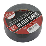This is an image of Timco - Heavy Duty Cloth Tape - Black 50m x 50mm (1 Each Roll) PCSHDCTBLACK