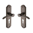 High quality image of the Heritage Brass Door Handle for Euro Profile Plate Howard Design Matt Bronze Finish
 | Sku. how1348-mb | Discounted prices available from Trade Door Handles