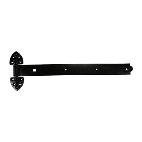 This is an image of Timco - Pair of Heavy Reversible Hinges - Black 450mm (1 Pairs Plain Bag) HRH450B