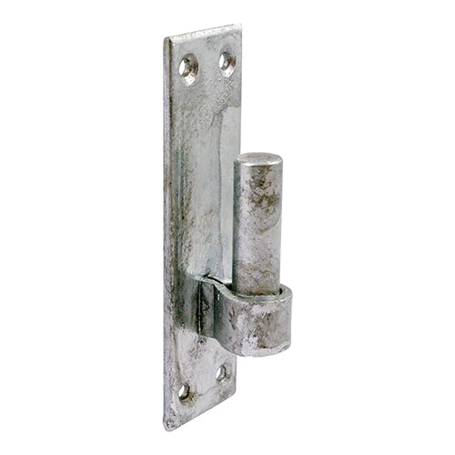 This is an image of Timco - Hook on Rectangular Plates - Hot Dipped Galvanised 12mm (1 Pairs Plain Bag) HRP12G
