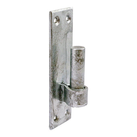 This is an image of Timco - Hook on Rectangular Plates - Hot Dipped Galvanised 16mm (1 Pairs Plain Bag) HRP16G