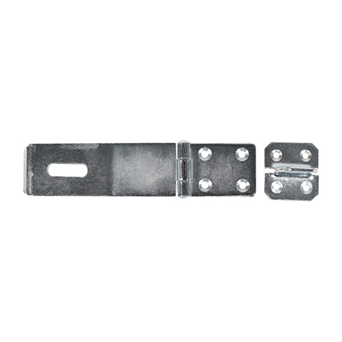 This is an image of Timco - Safety Pattern Hasp & Staple - Zinc 3" (1 Each Plain Bag) HS3ZB