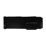 This is an image of Timco - Safety Pattern Hasp & Staple - Black 4 1/2" (1 Each Plain Bag) HS4BB