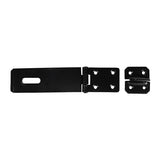 This is an image of Timco - Safety Pattern Hasp & Staple - Black 4 1/2" (1 Each Plain Bag) HS4BB