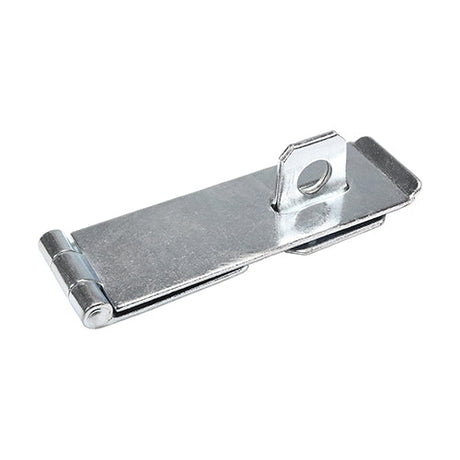 This is an image of Timco - Safety Pattern Hasp & Staple - Zinc 4 1/2" (1 Each Plain Bag) HS4ZB